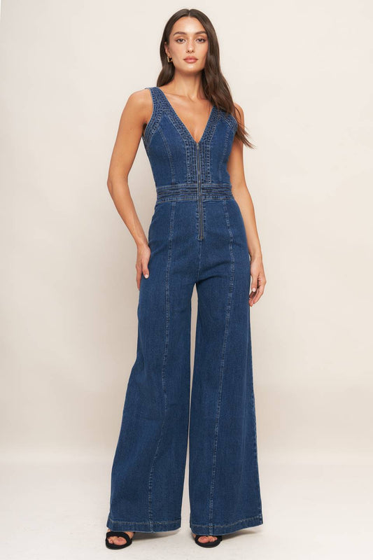 Indigo Dream Denim Jumpsuit