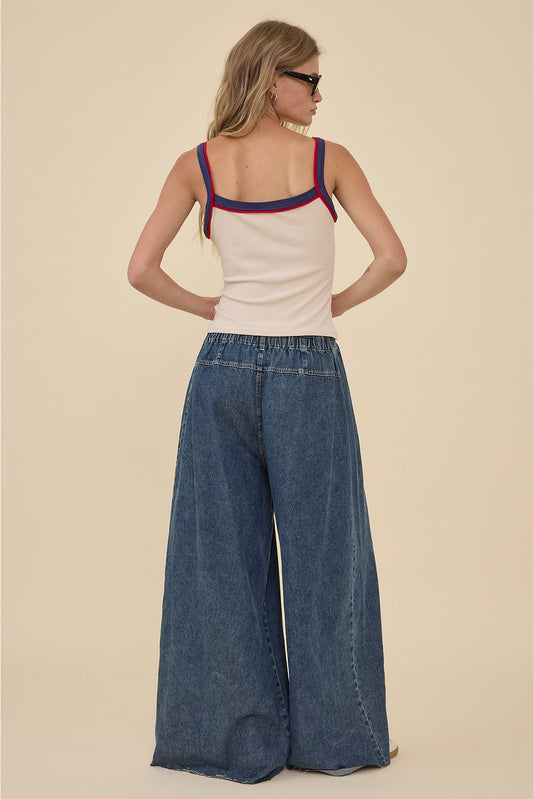 Western Boots Graphic Ribbed Tank Top