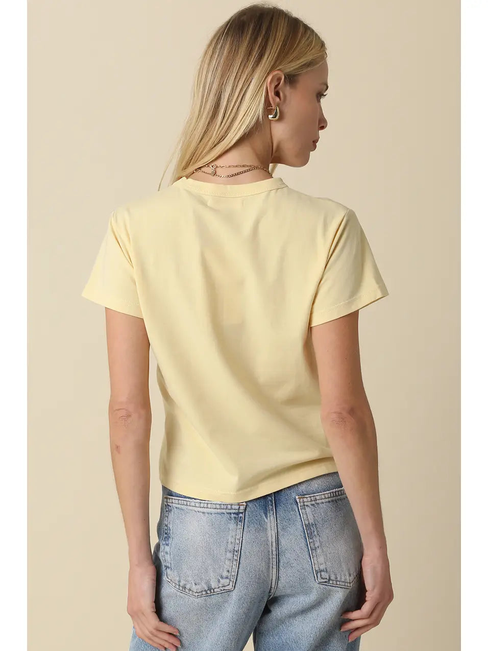 Classic Crewneck T-Shirt | Butter Yellow