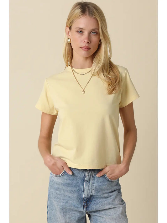 Classic Crewneck T-Shirt | Butter Yellow
